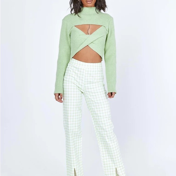 NWT Princess Polly Halia Green Sweater - Picture 2 of 6